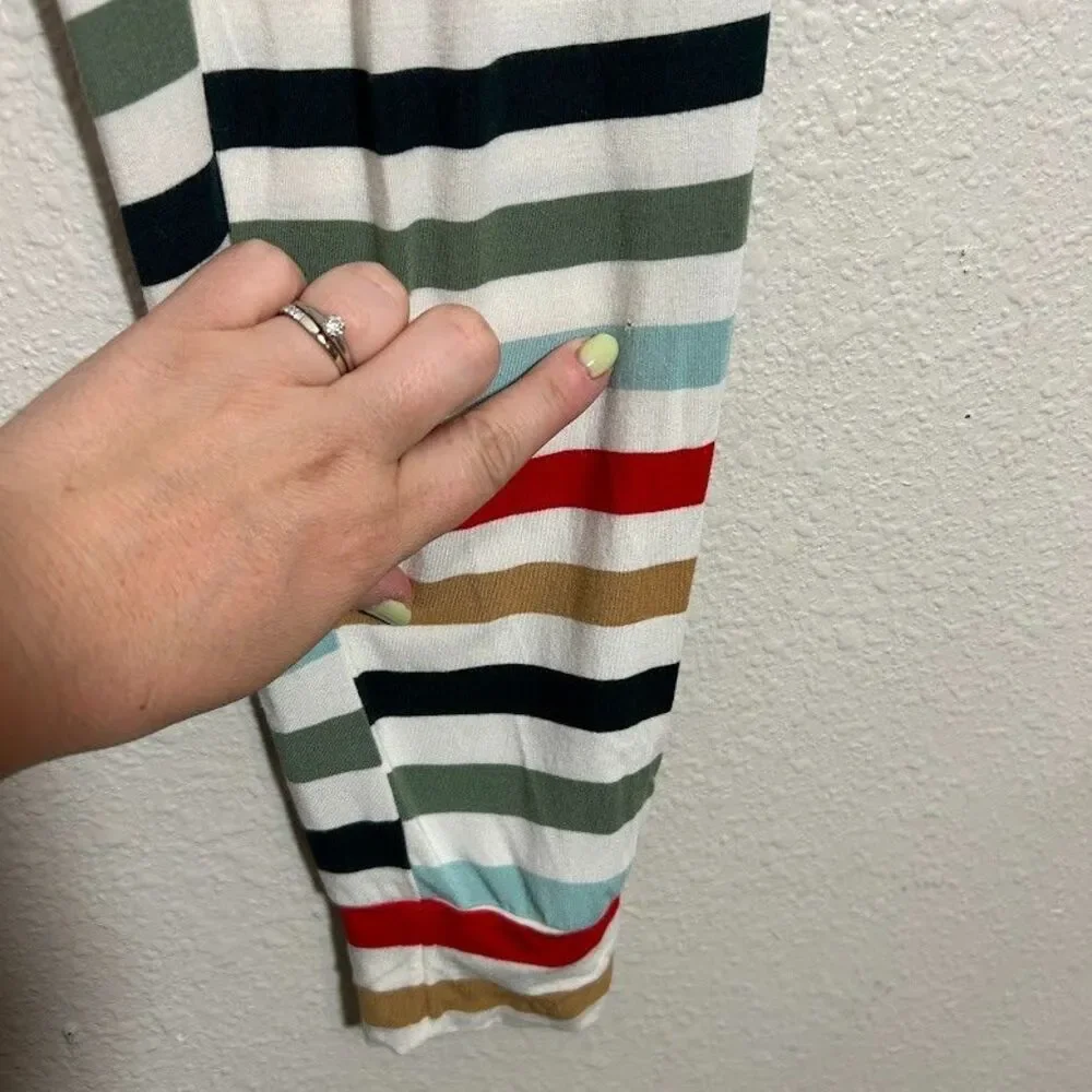 Lates By Kate Striped Pajama Set XS Long Sleeve Joggers Drawstring Comfy Stretch